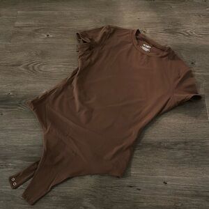 Brown bodysuit, skims material from Amazon